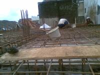 balokan sudah diturunin siap untuk dicor